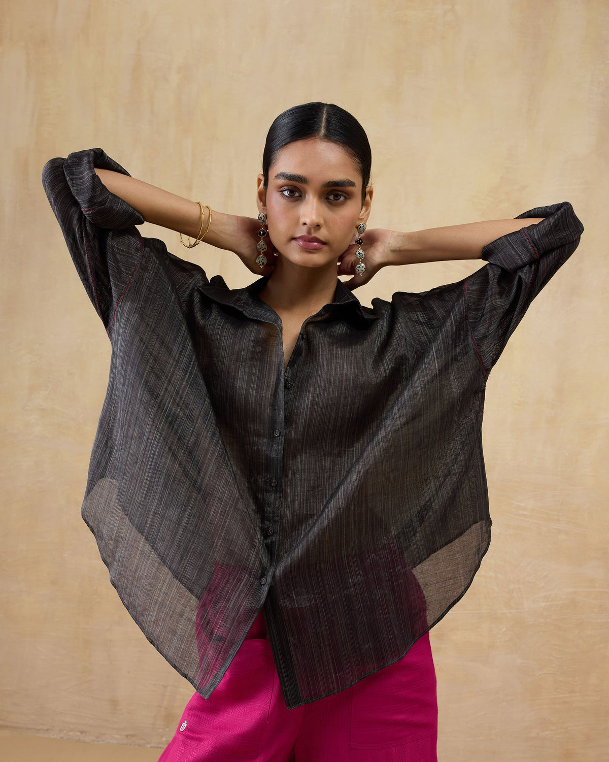 Firefly Shirt - Metallic Tissue Loose Fit