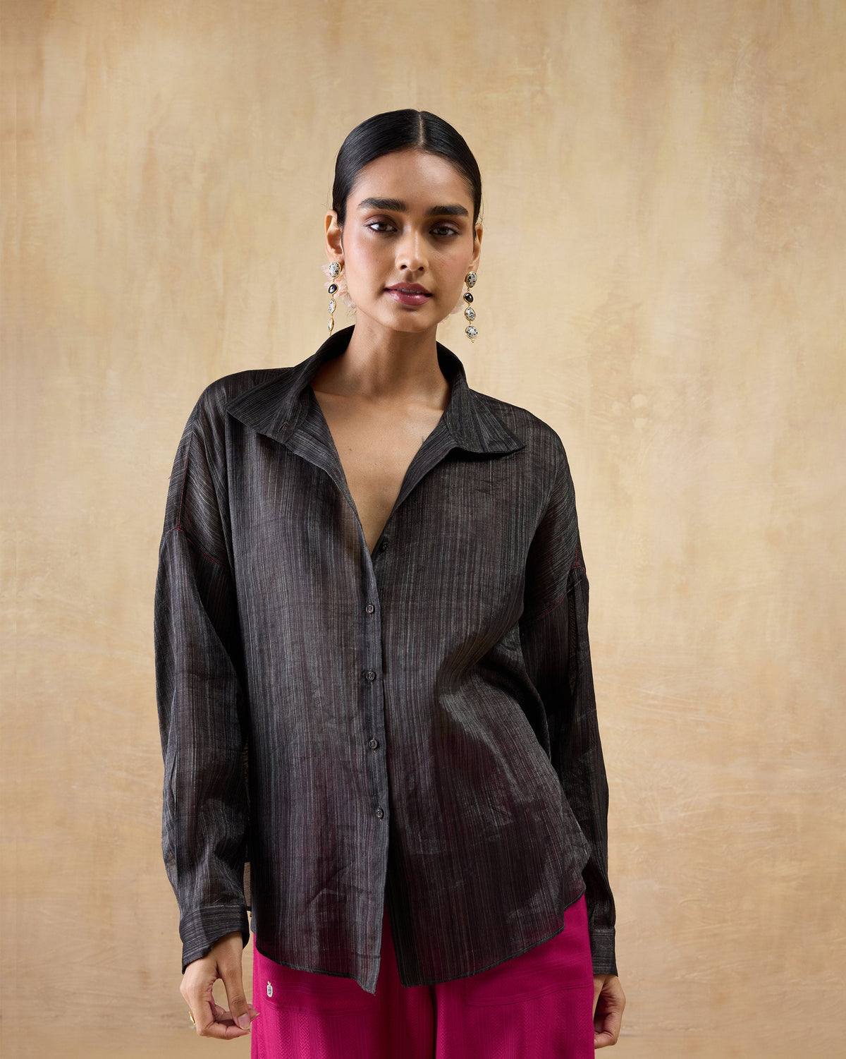 Firefly Shirt - Metallic Tissue Loose Fit