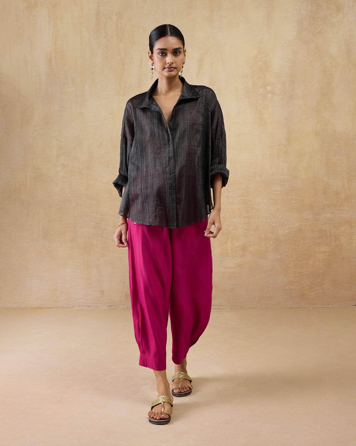 Firefly Shirt - Metallic Tissue Loose Fit