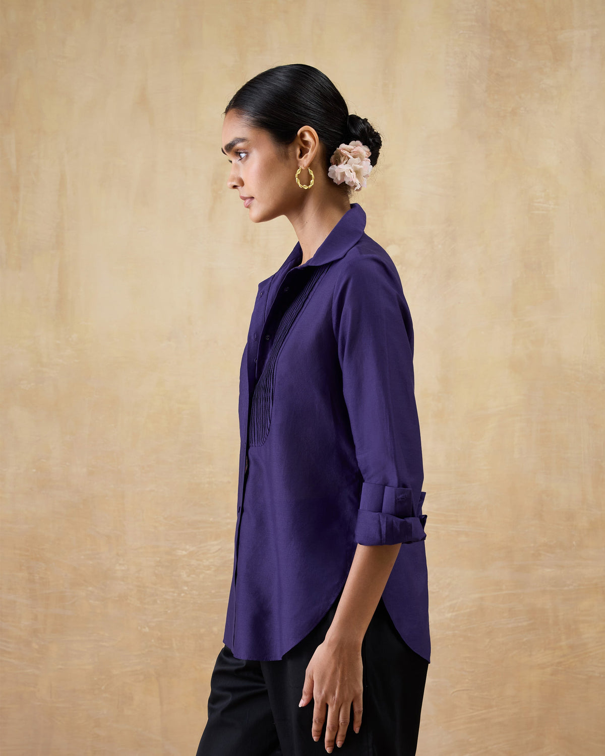 Tuxedo Shirt - Cotton Silk Regular Fit