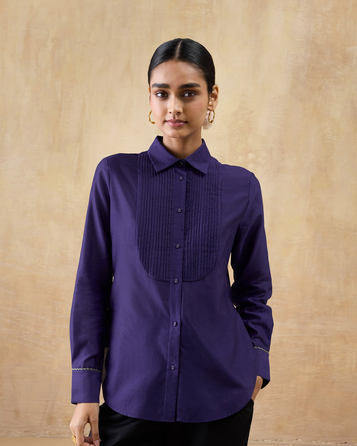 Tuxedo Shirt - Cotton Silk Regular Fit