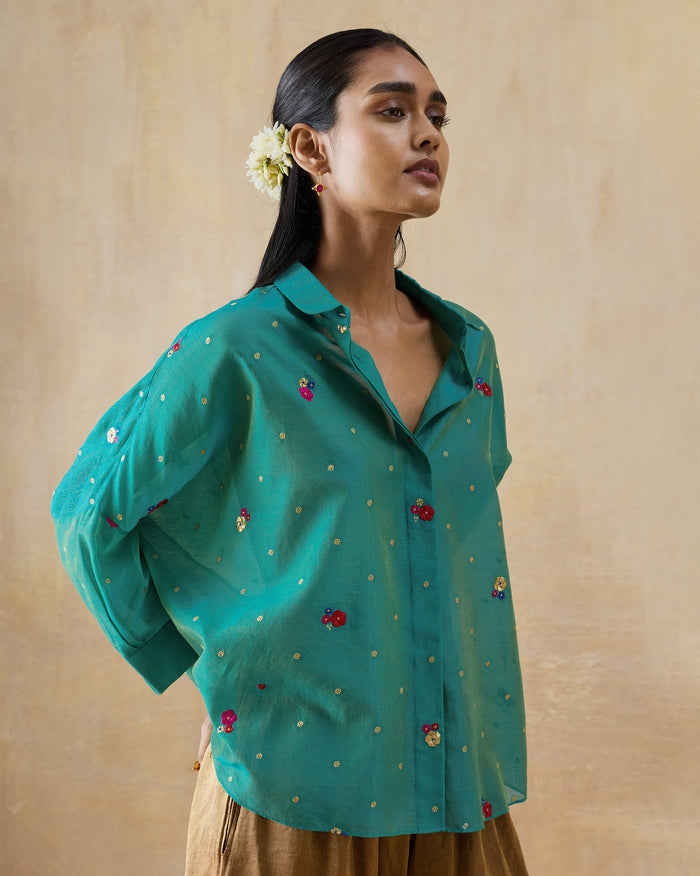 Boxy Shirt - Cotton Silk Loose Fit