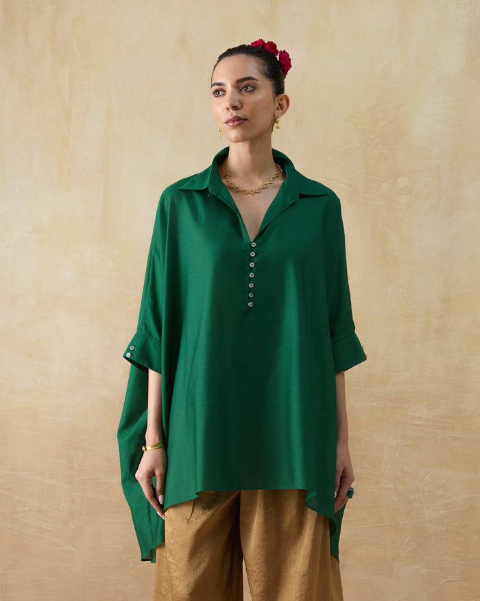 Hala Tunic - Cotton Silk Loose Fit