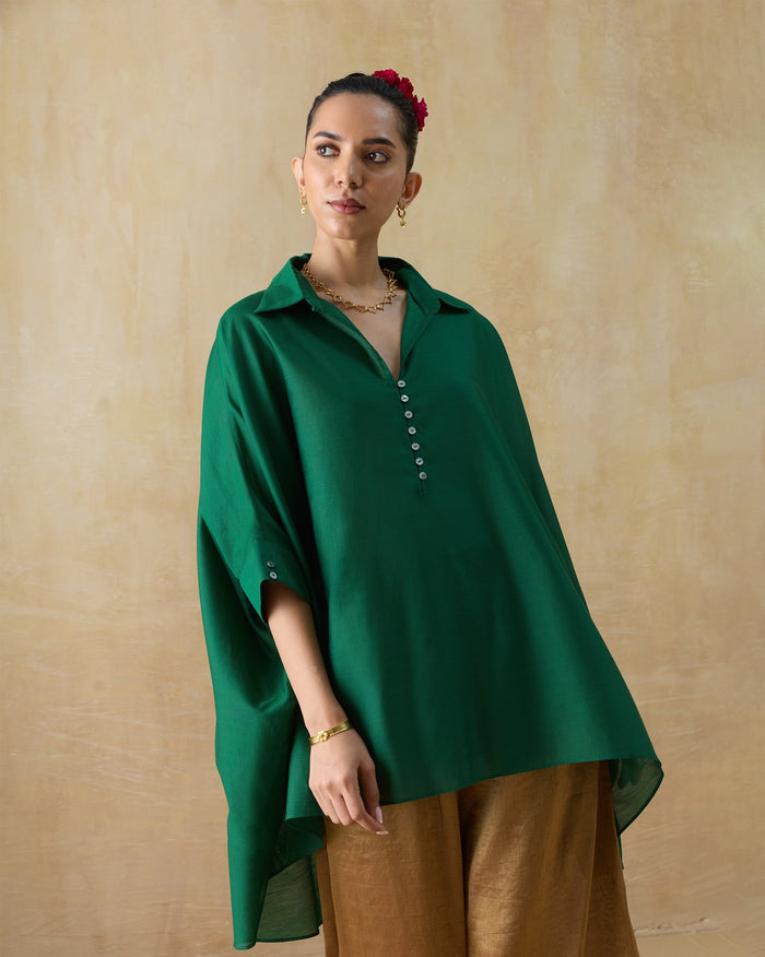 Hala Tunic - Cotton Silk Loose Fit