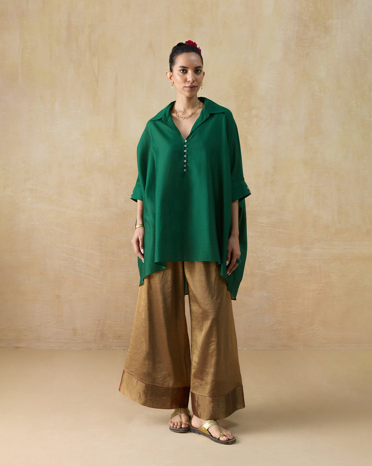 Hala Tunic - Cotton Silk Loose Fit