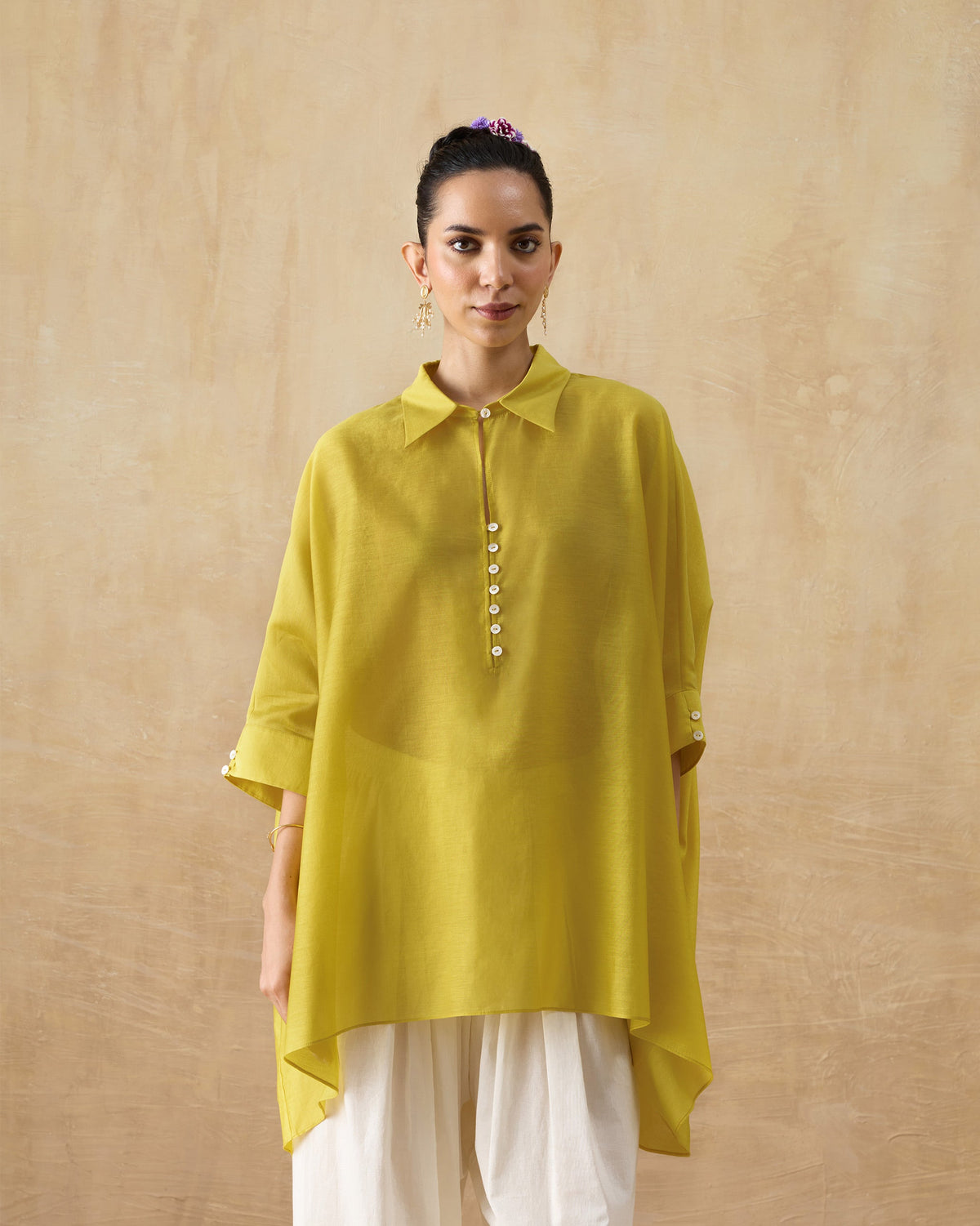 Hala Tunic - Cotton Silk Loose Fit