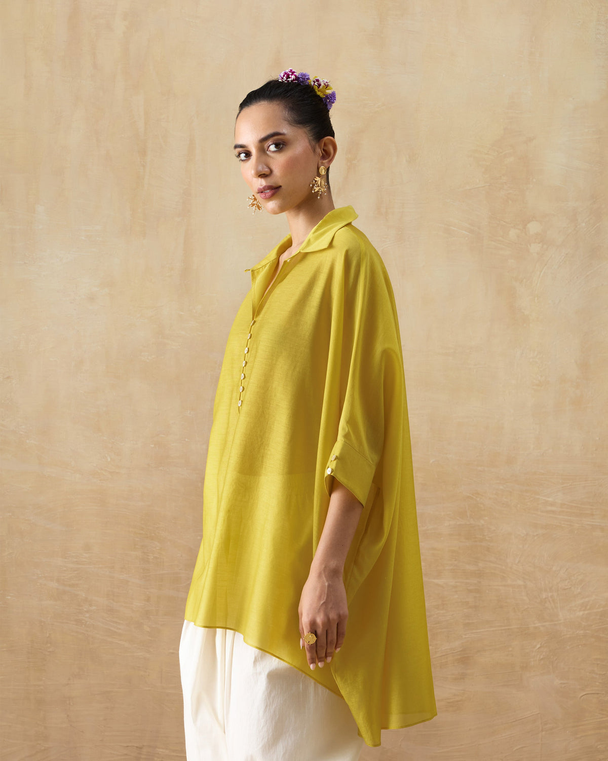 Hala Tunic - Cotton Silk Loose Fit