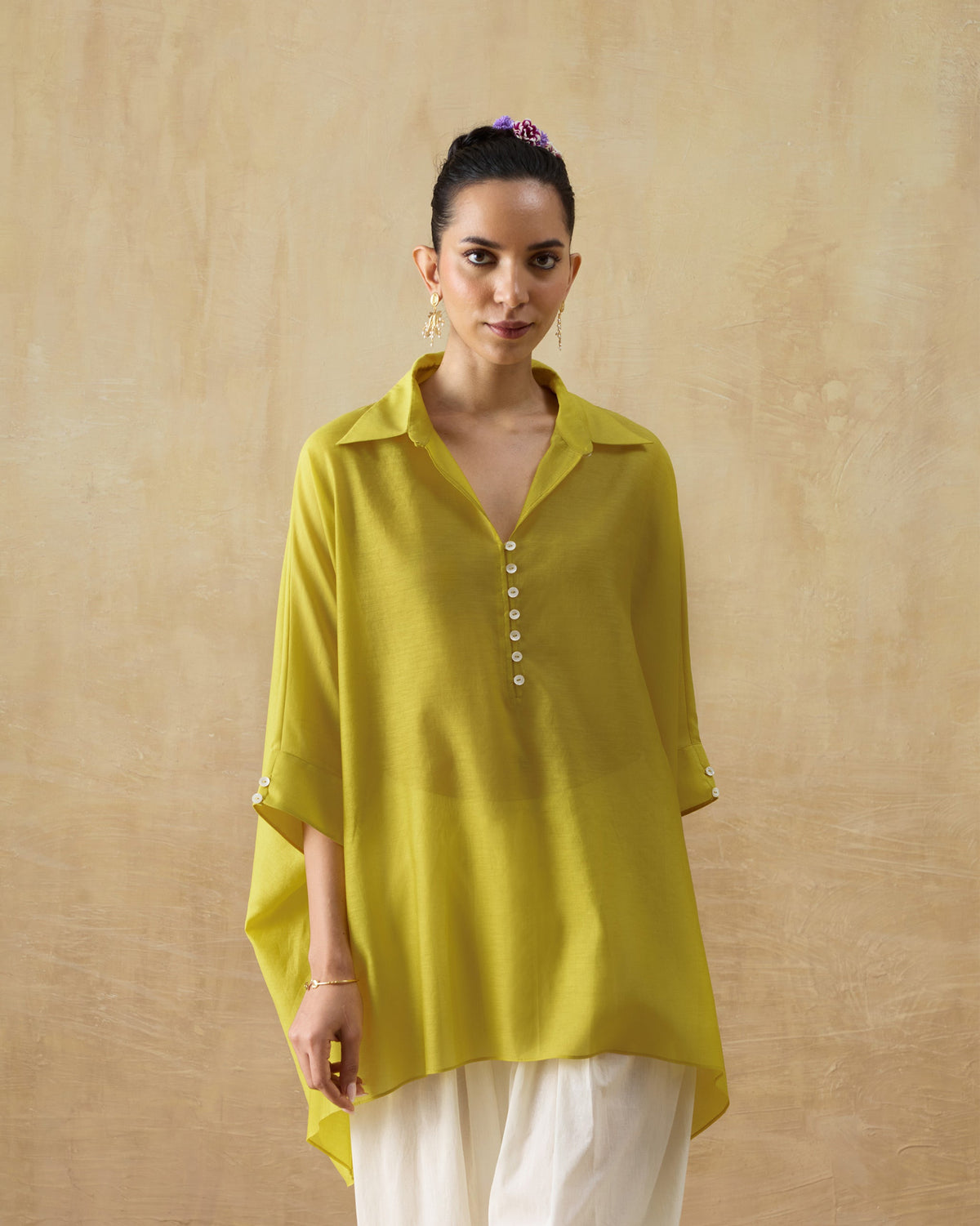 Hala Tunic - Cotton Silk Loose Fit