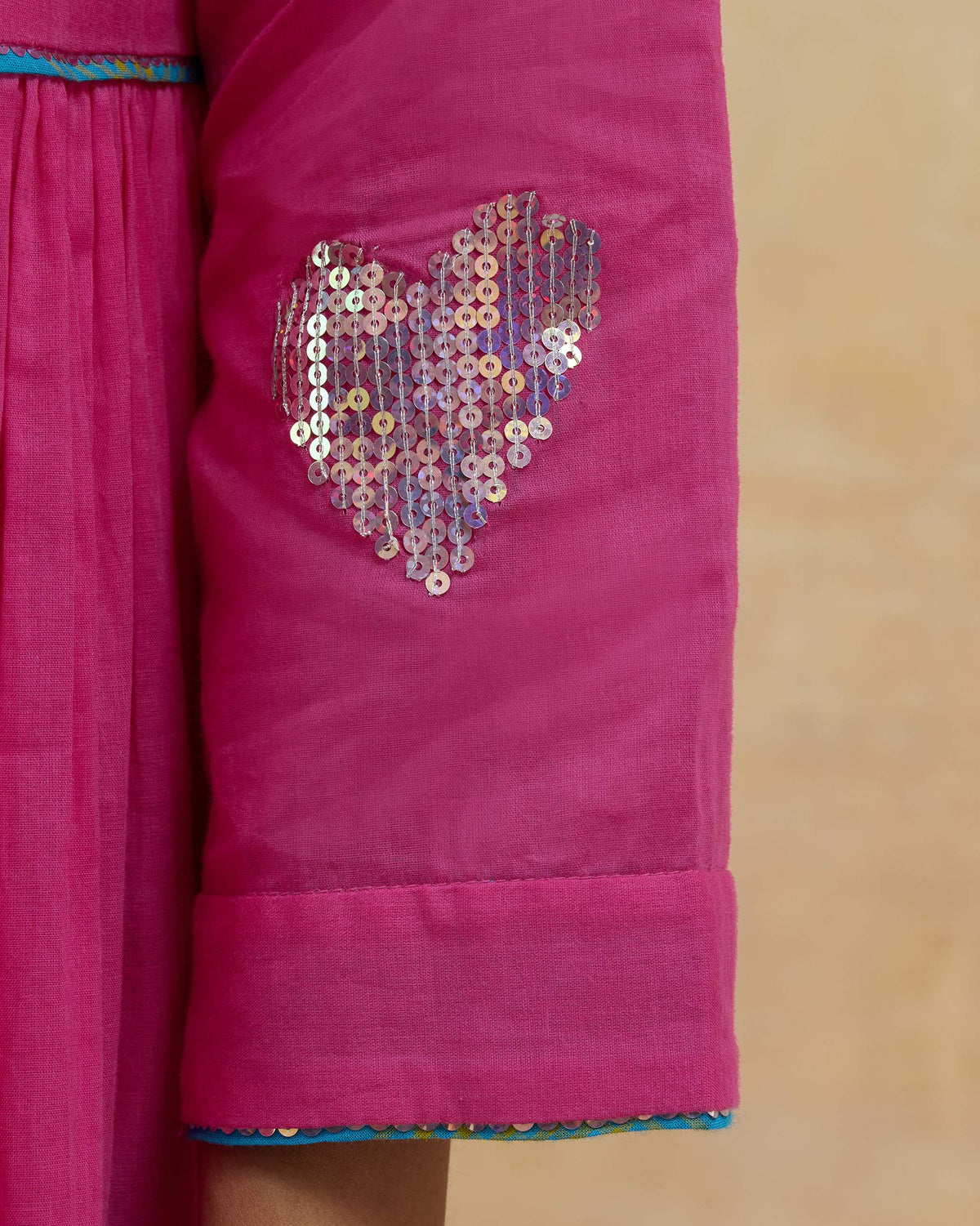 Pintuck Kurta - 100% Cotton Regular Fit