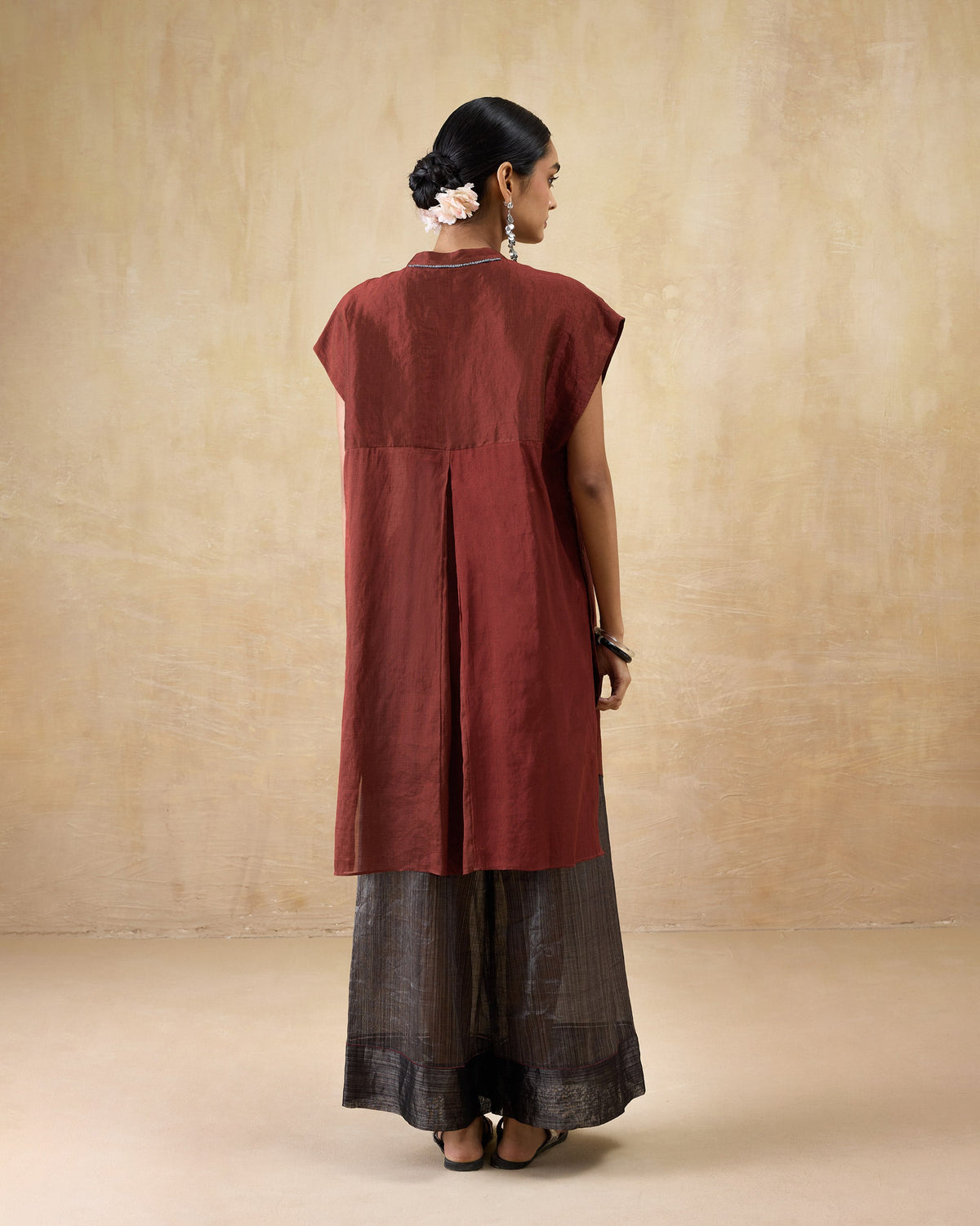 Tango Kaftan - Metallic Tissue Free Size
