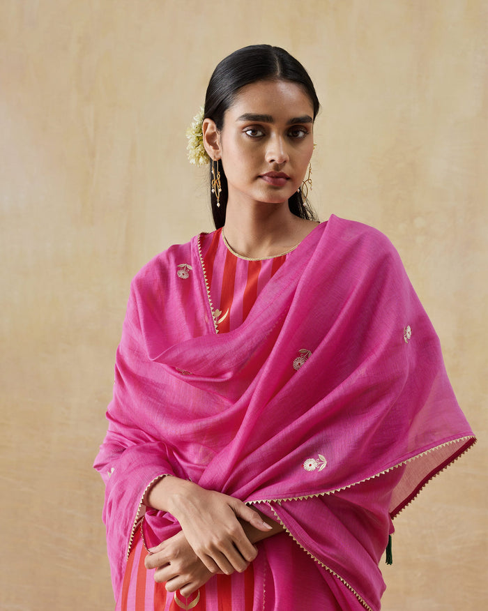 Bubbly Dupatta - Printed Cotton Silk