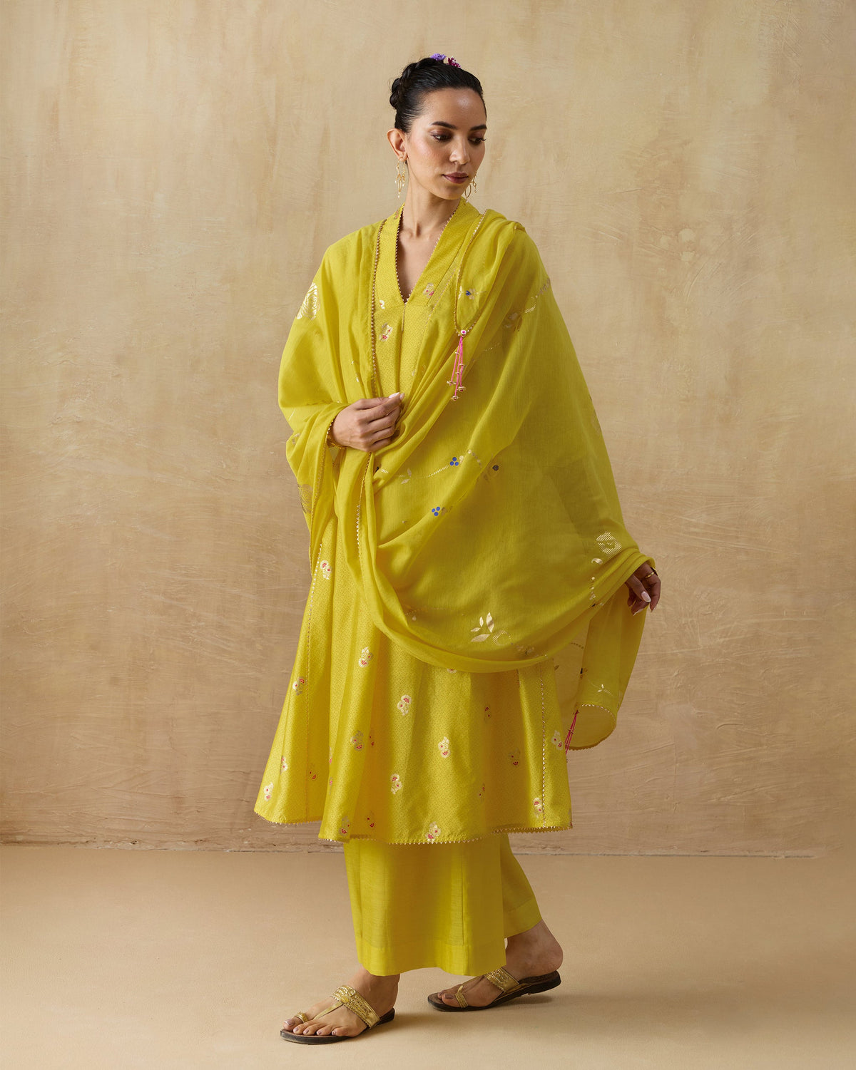 Gale Dupatta - Printed Cotton Silk