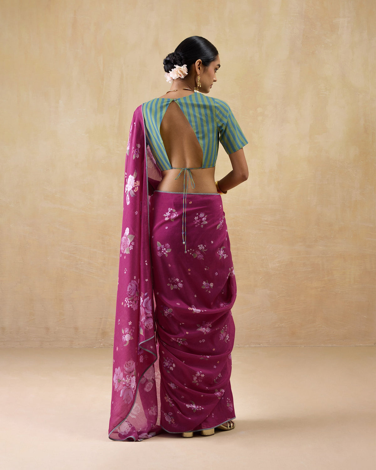 Speckle Sari - Cotton Silk