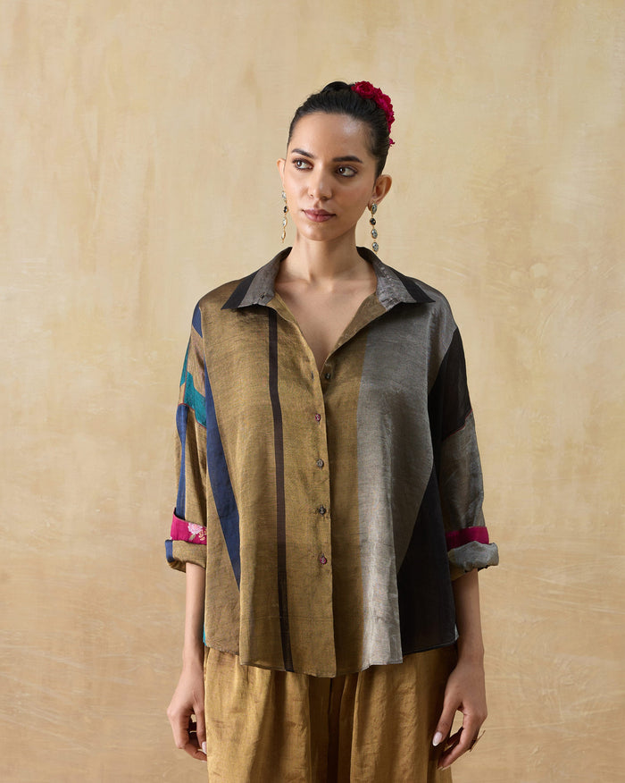 Firefly Shirt - Metallic Tissue Loose Fit