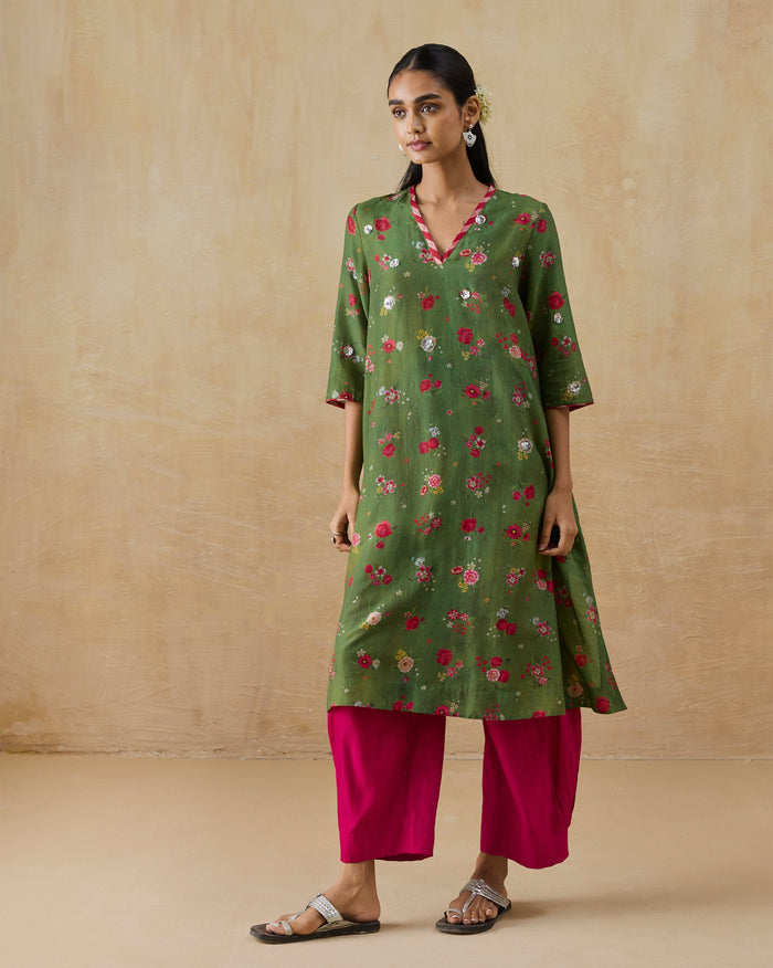 Cascade Kurta - Cotton Silk Regular Fit