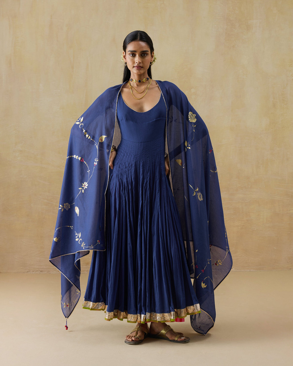 Kochi Kurta - 100% Cotton Flared Fit