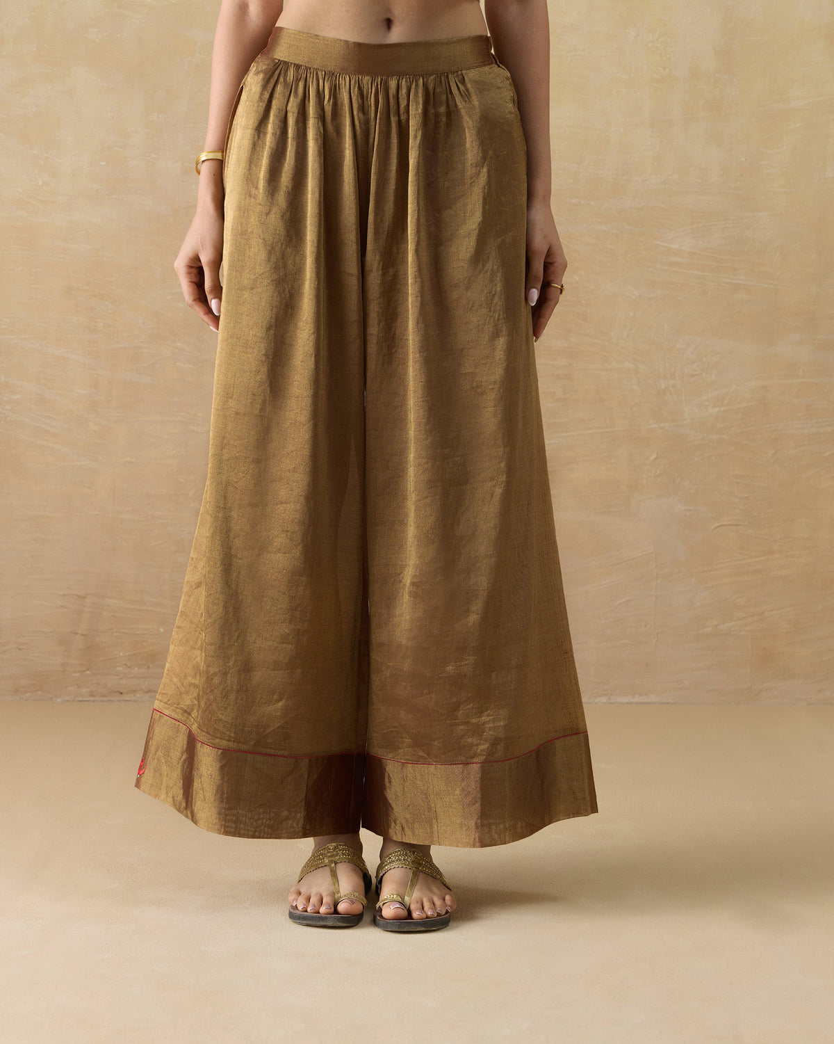 Charisma Pants - Metallic Tissue A-Line Fit