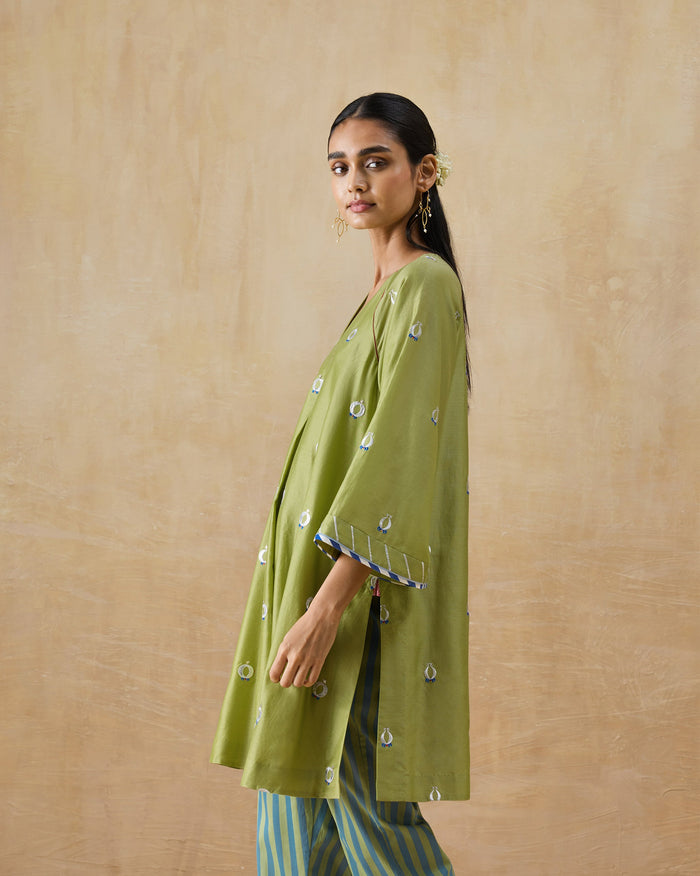 Revelry Kurta - Cotton Silk A-Line Fit