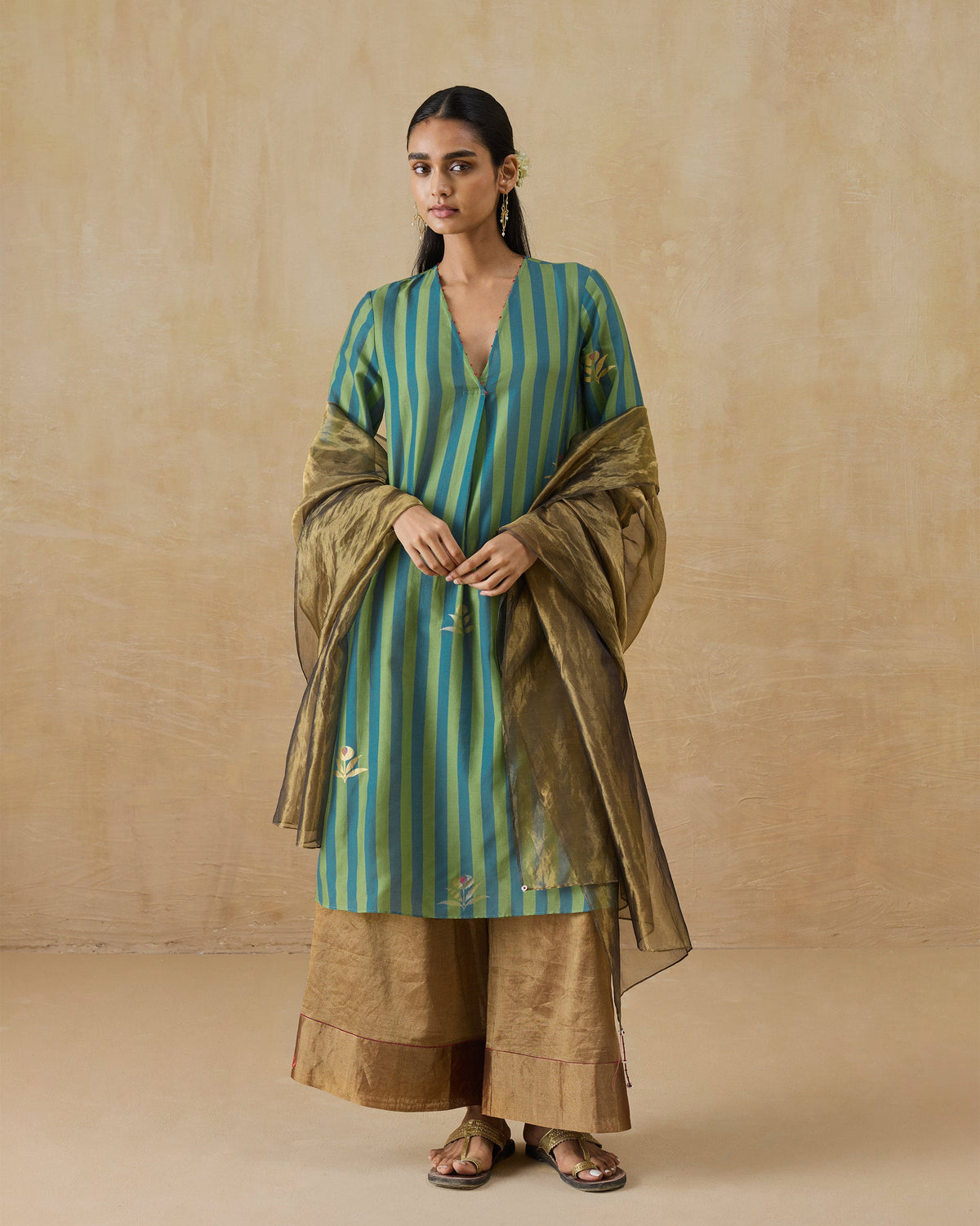 Midnight Club Kurta - Cotton Silk A-Line Fit