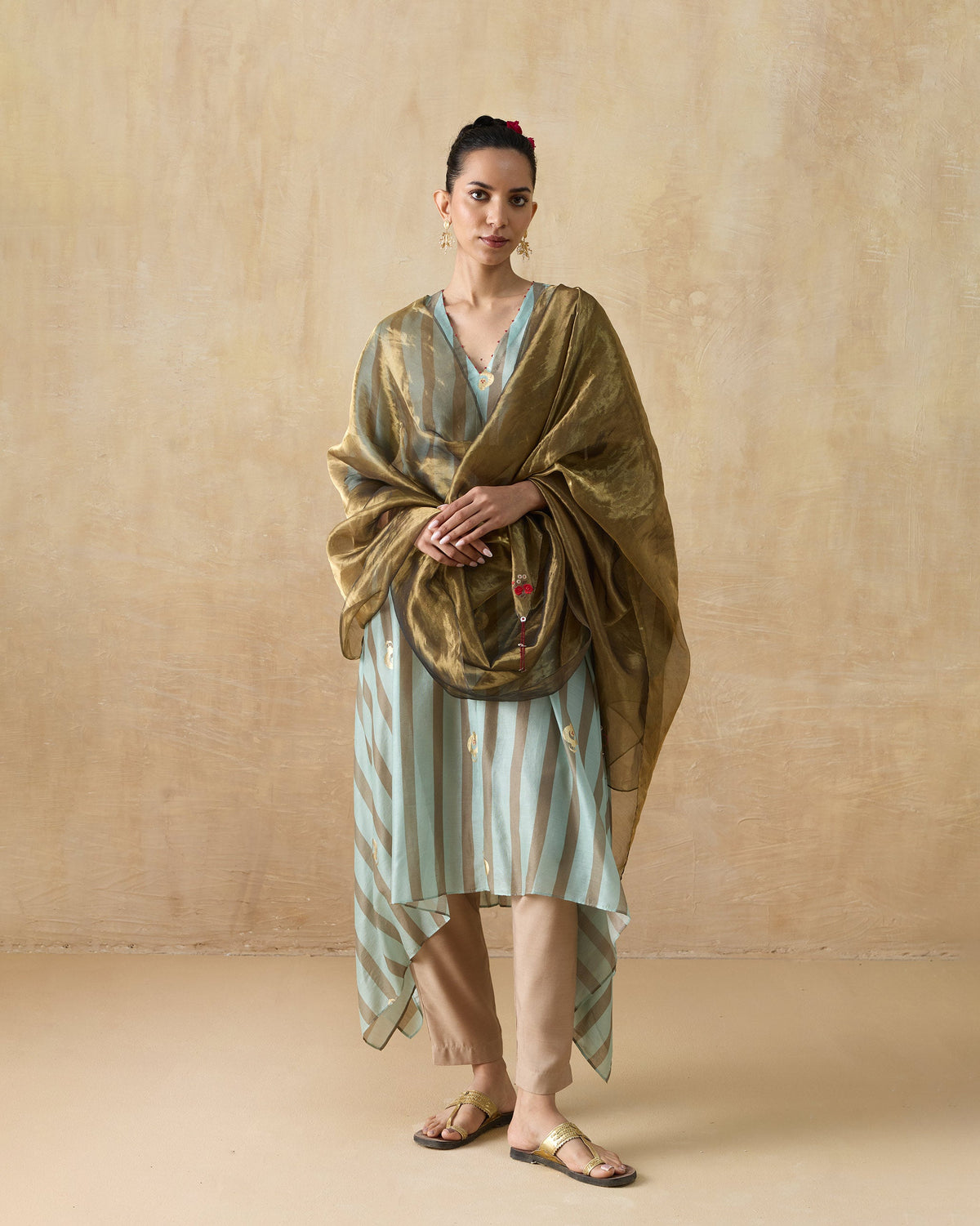 Midnight Club Kurta - Cotton Silk A-Line Fit