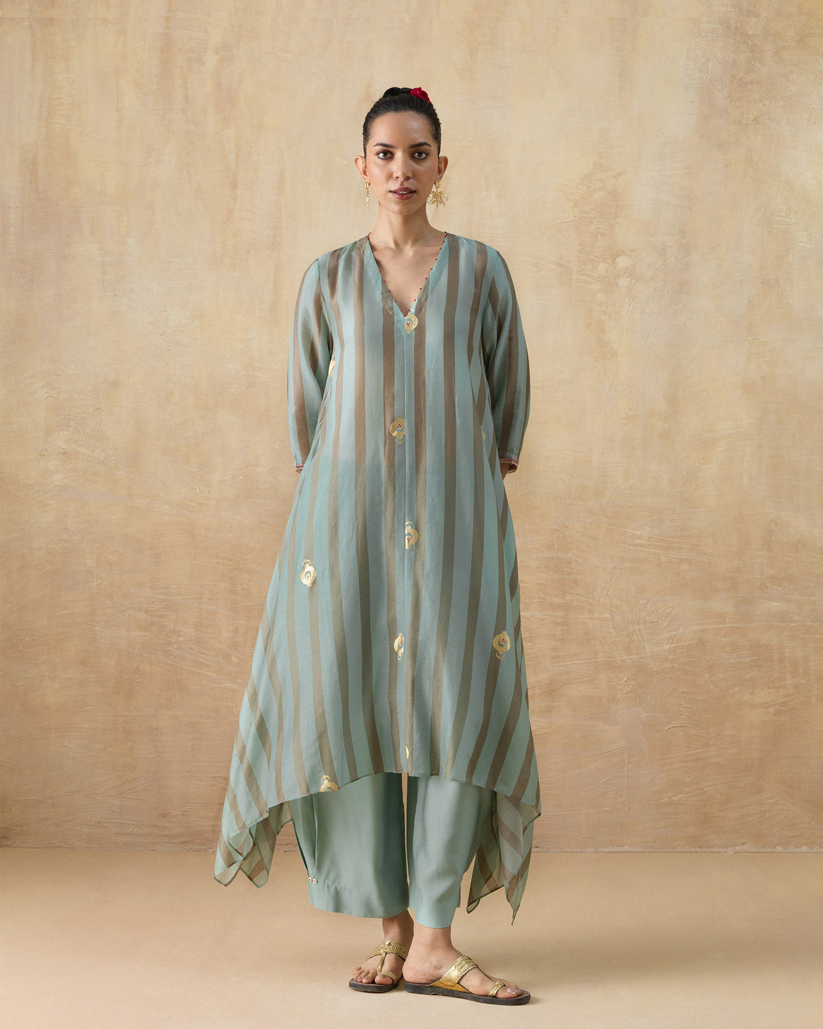 Midnight Club Kurta - Cotton Silk A-Line Fit