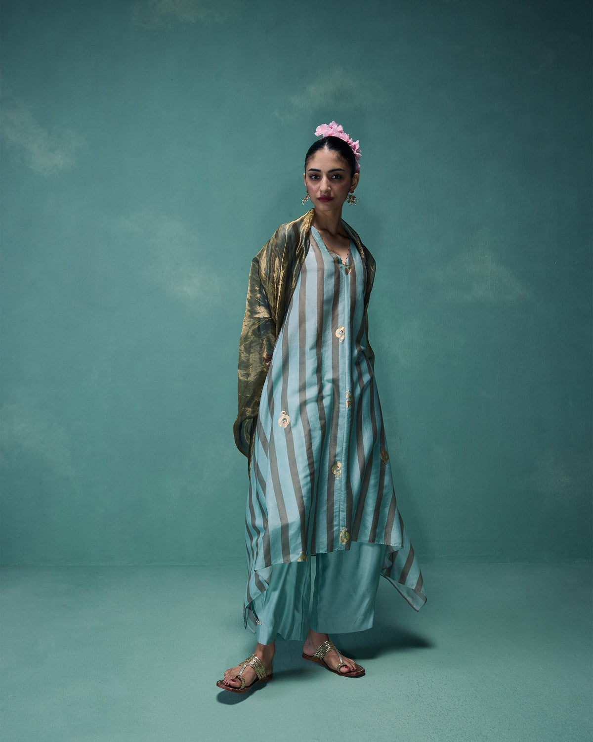 Midnight Club Kurta - Cotton Silk A-Line Fit