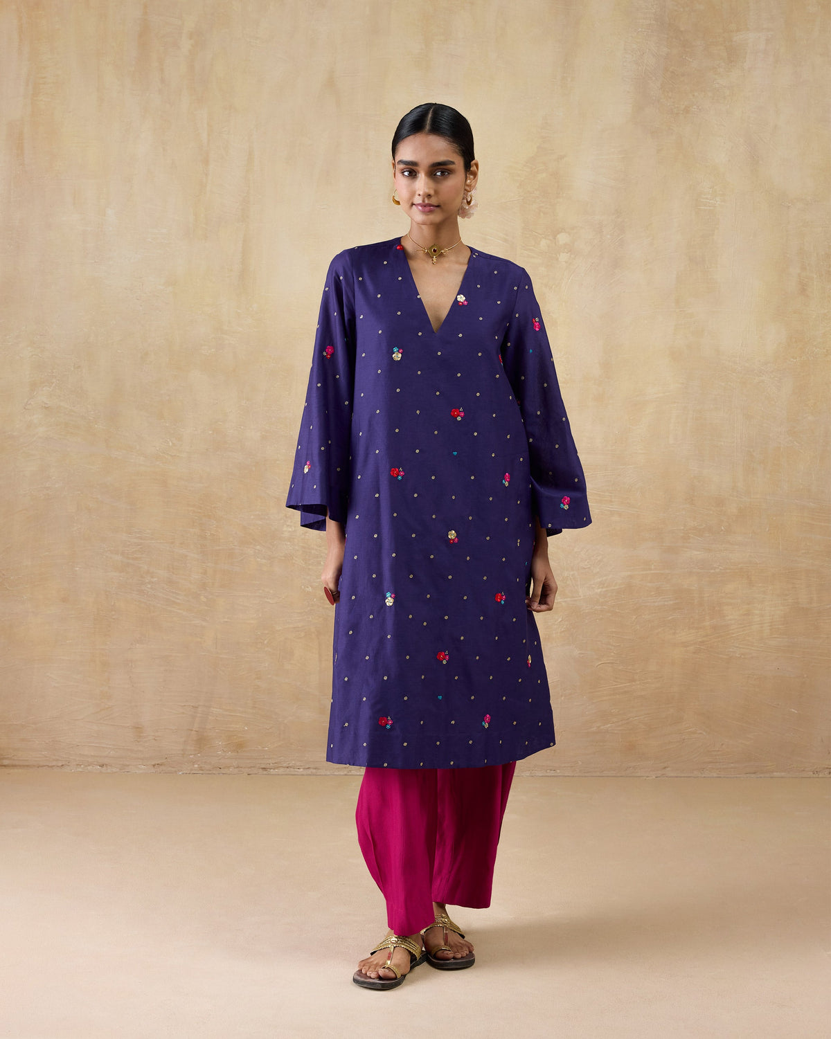 Nebula Kurta - Cotton Silk Regular Fit