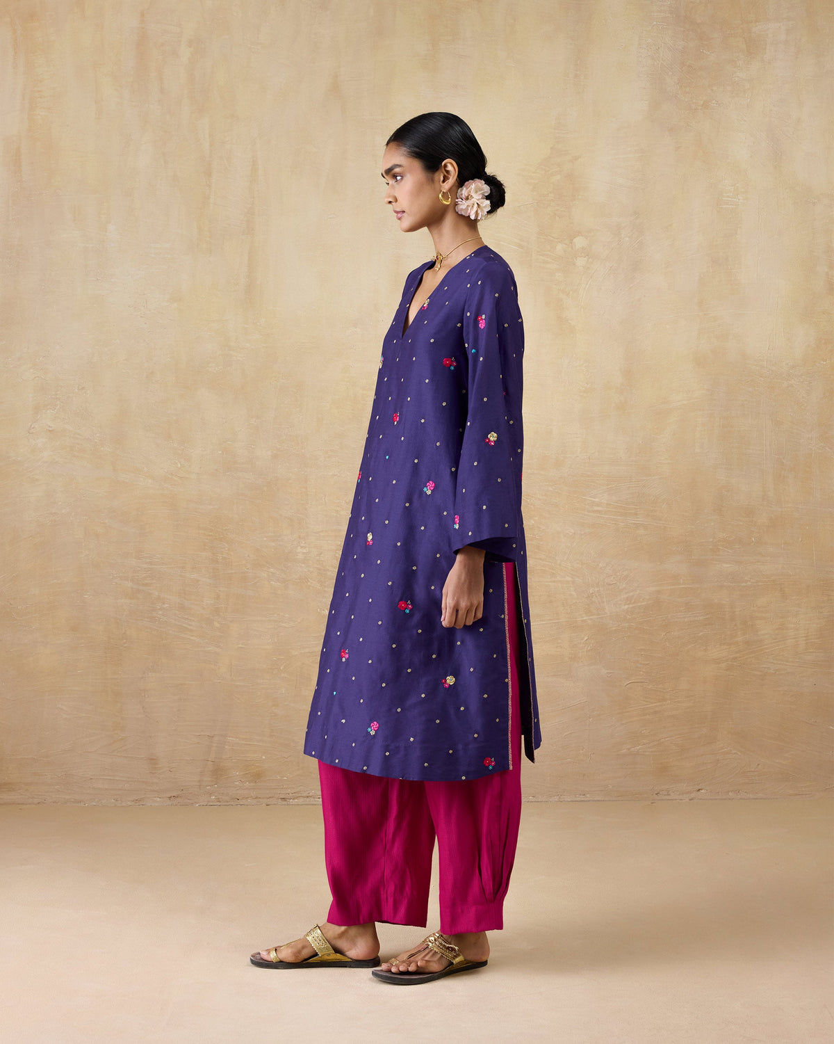Nebula Kurta - Cotton Silk Regular Fit