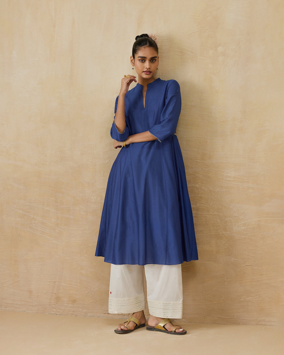 Moonsong Kurta - Cotton Silk A-Line Fit