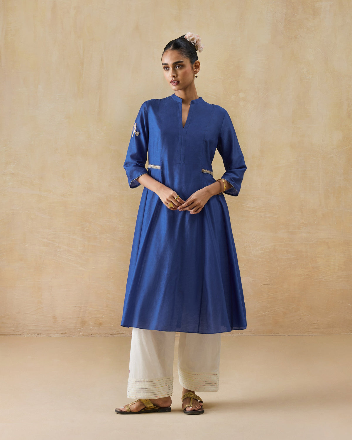 Moonsong Kurta - Cotton Silk A-Line Fit