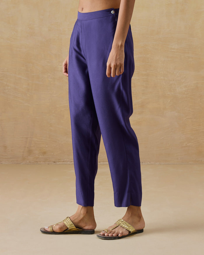 Darjeeling Pants - Silk Blend Narrow Fit