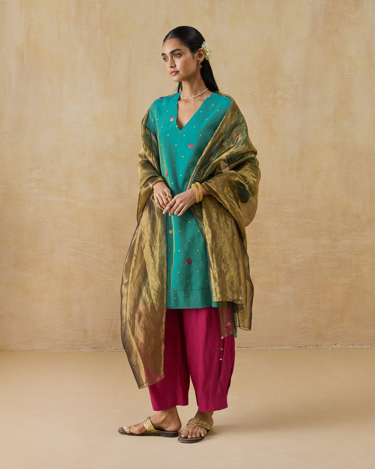 Marpeta Dupatta - Cotton Silk