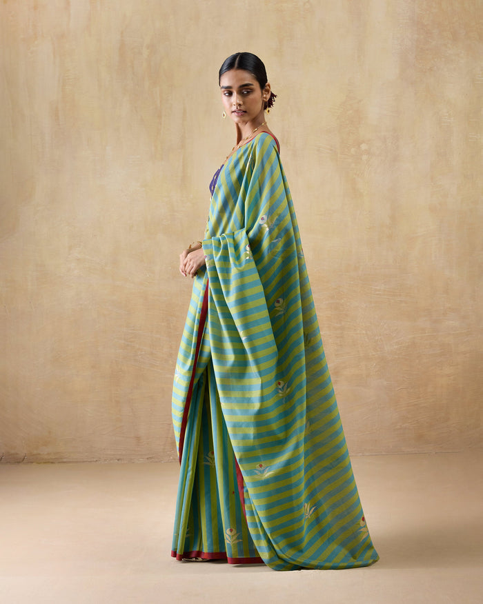 Garden Party Sari - Cotton Silk