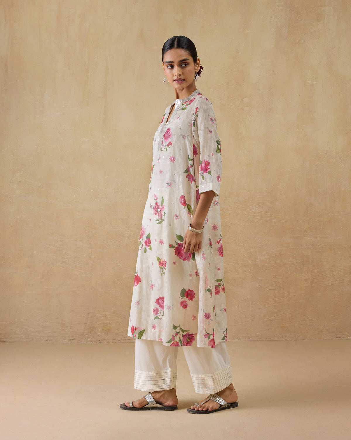 Fiesta Kurta with Slip -Cotton Silk Regular Fit