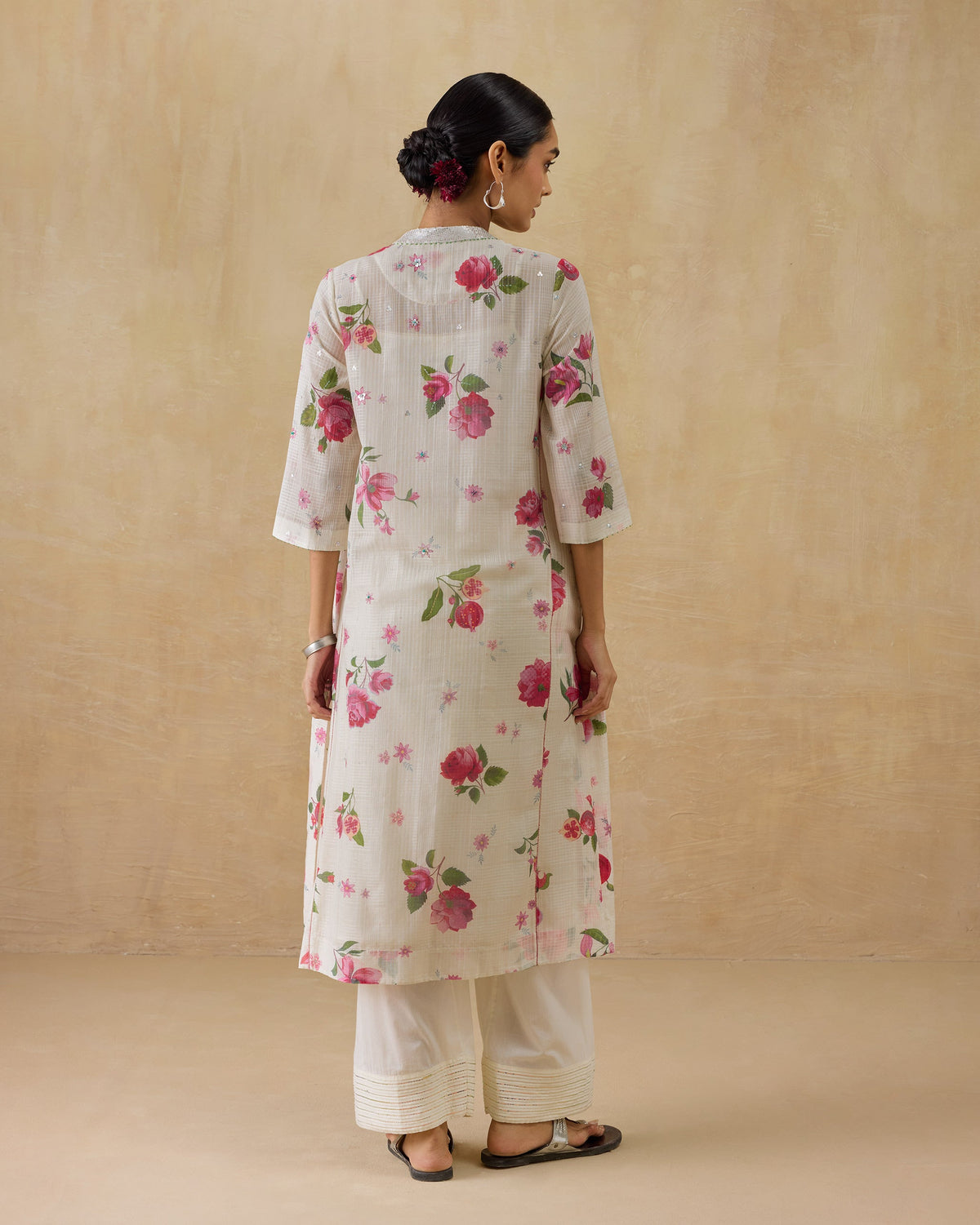 Fiesta Kurta with Slip -Cotton Silk Regular Fit