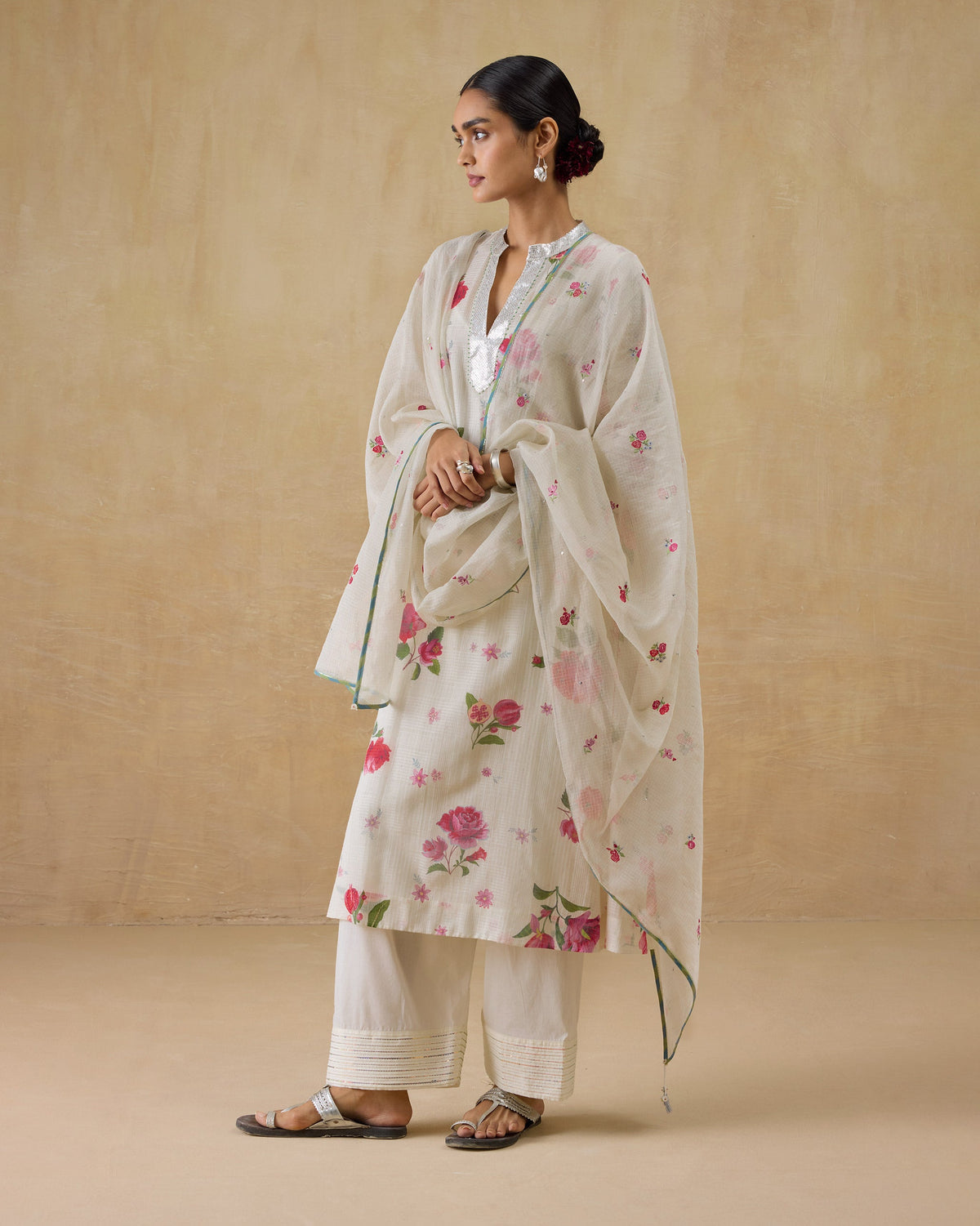 Fiesta Kurta with Slip -Cotton Silk Regular Fit