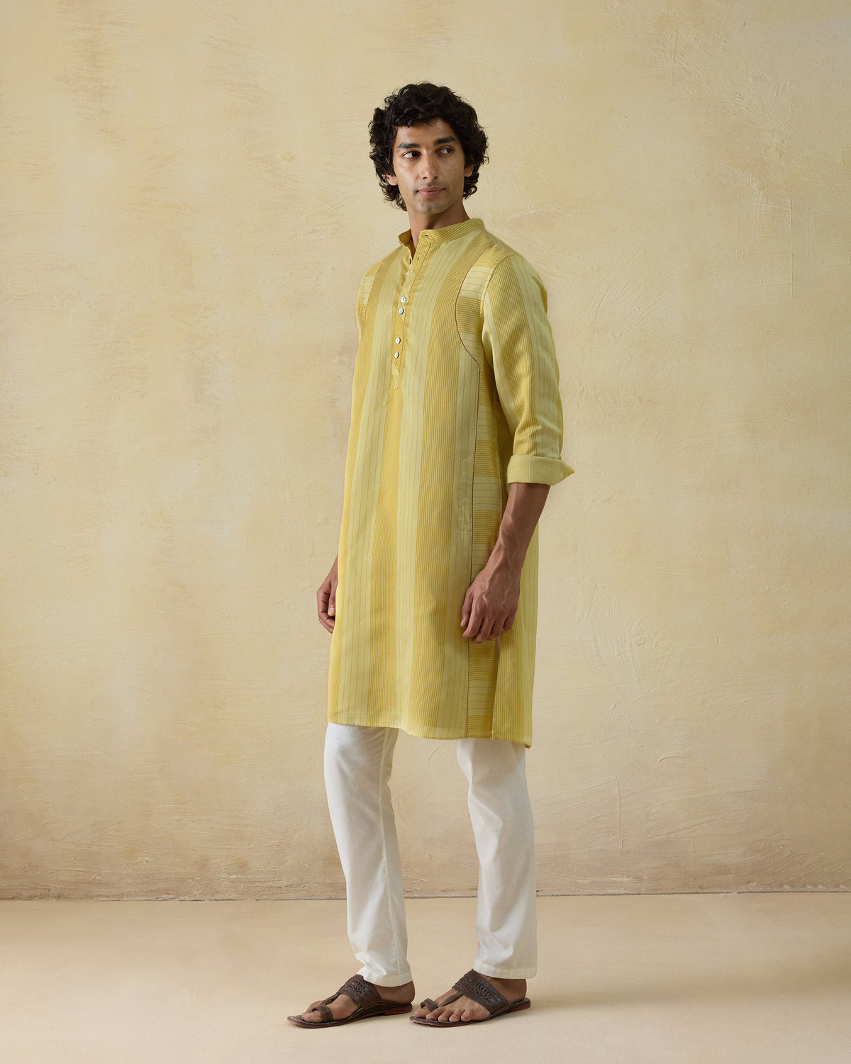 Voyage Kurta -Viscose Silk Blend Classic Fit