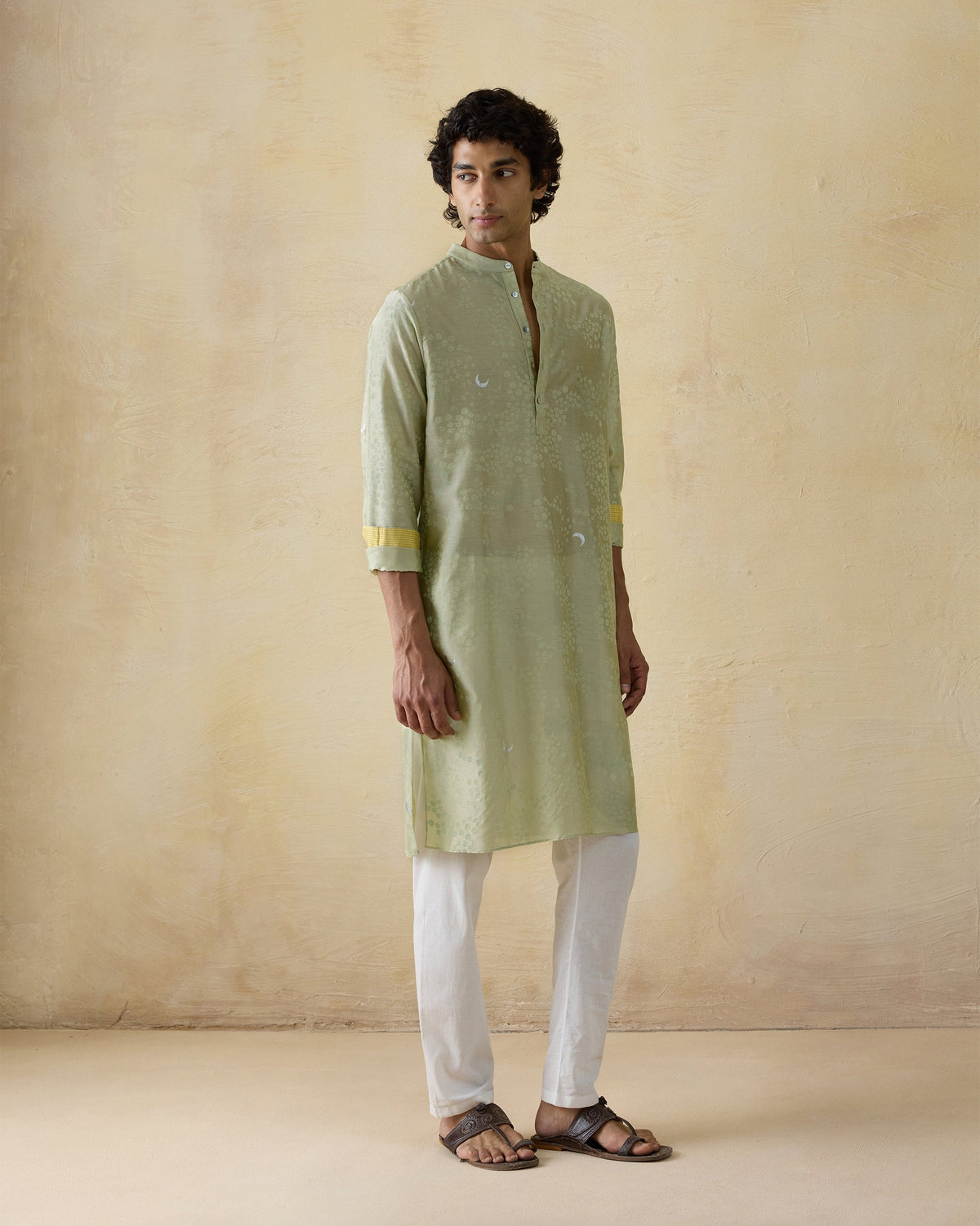 Bageecha Kurta - Cotton Silk Classic Fit