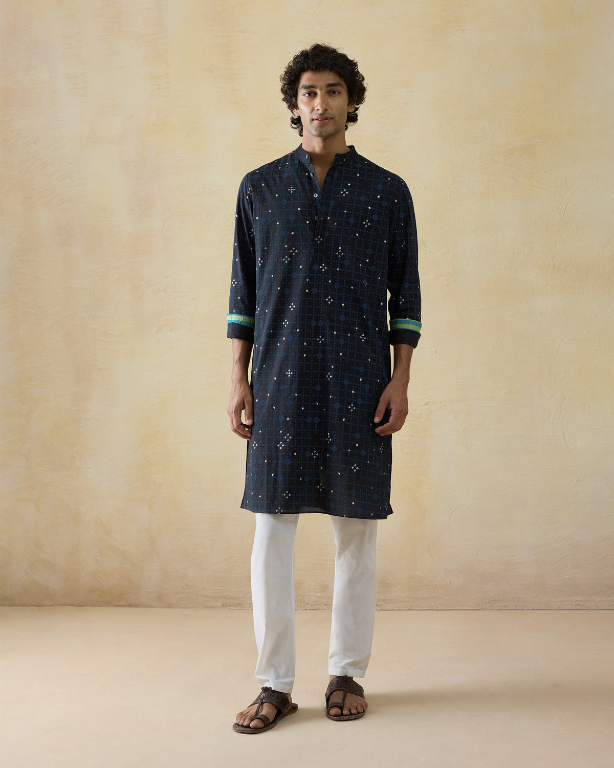 Neckband Kurta - Cotton Voile Classic Fit
