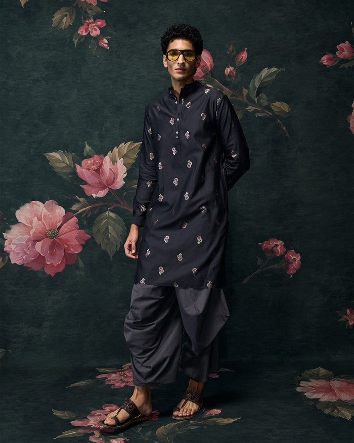 Rey Kurta - Cotton Silk Classic Fit
