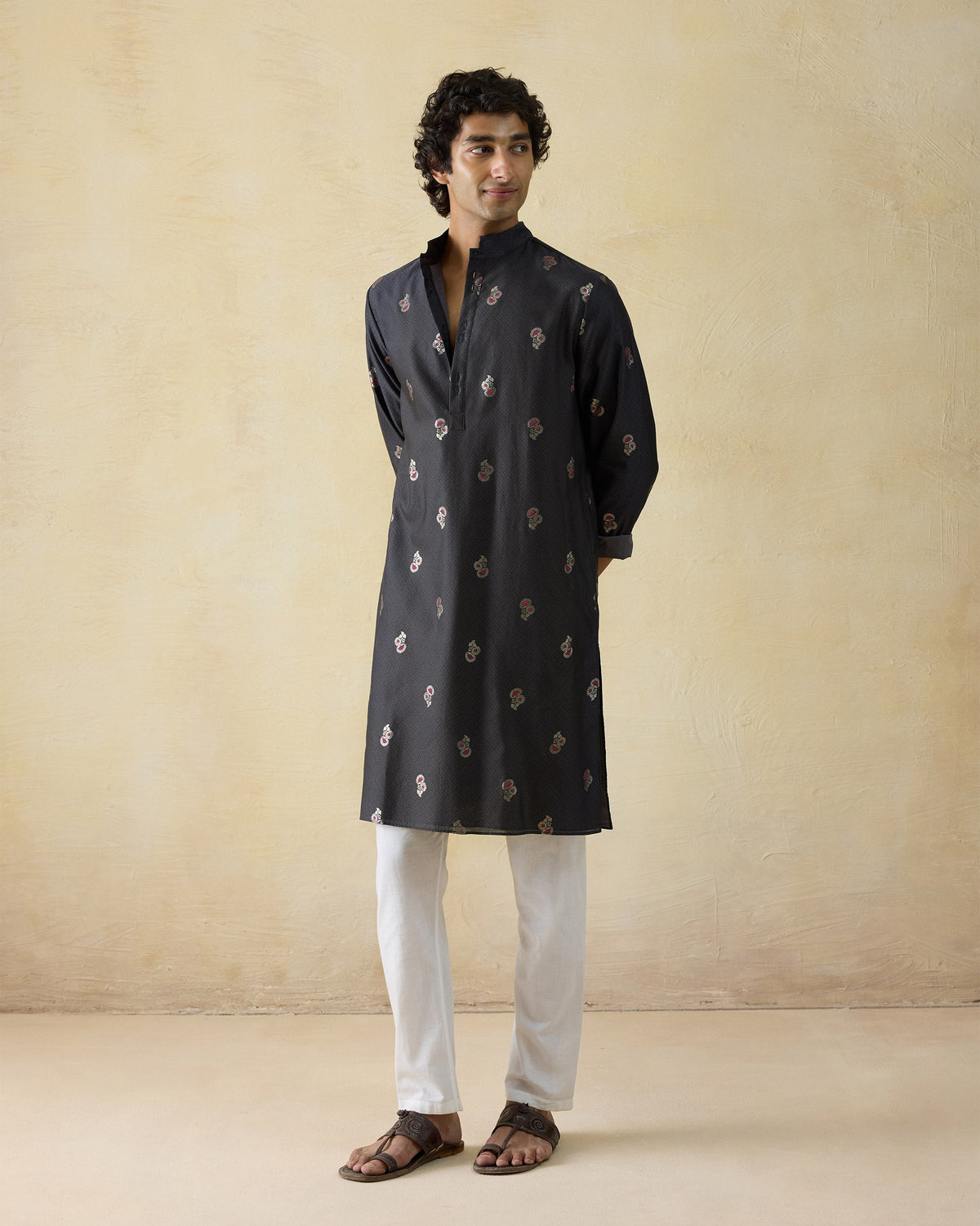 Rey Kurta - Cotton Silk Classic Fit