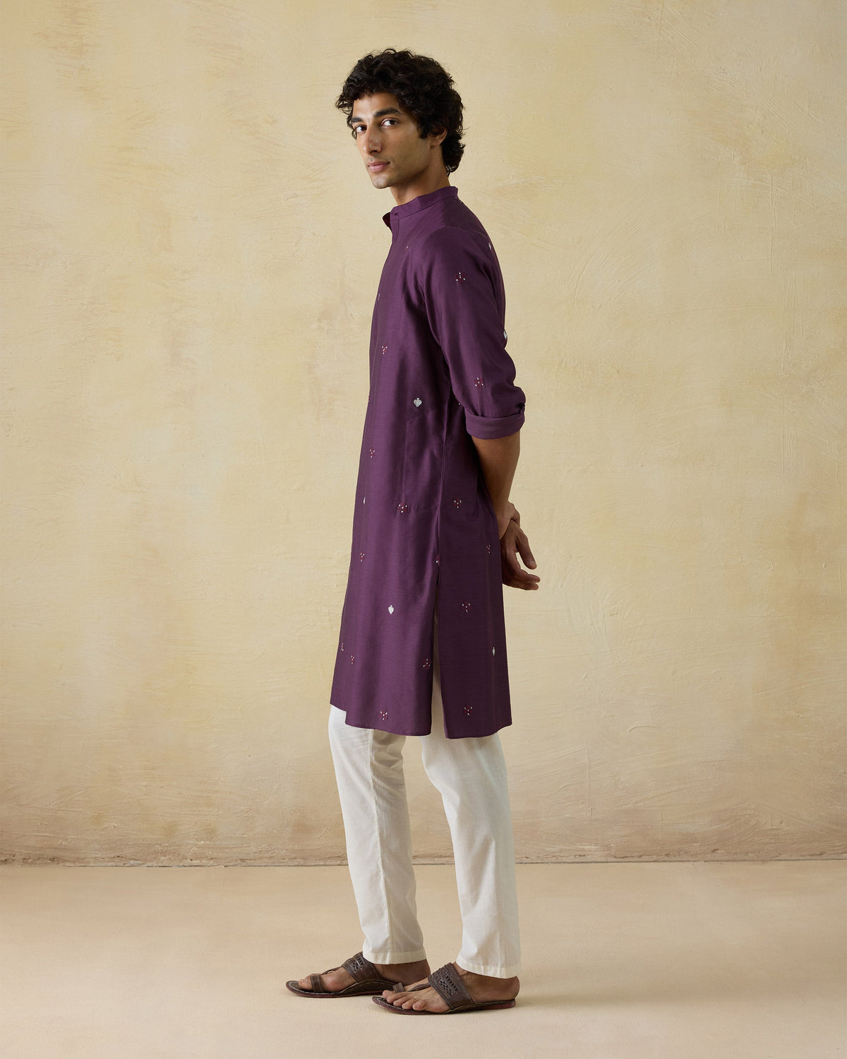 Neckband Kurta - Cotton Silk Classic Fit