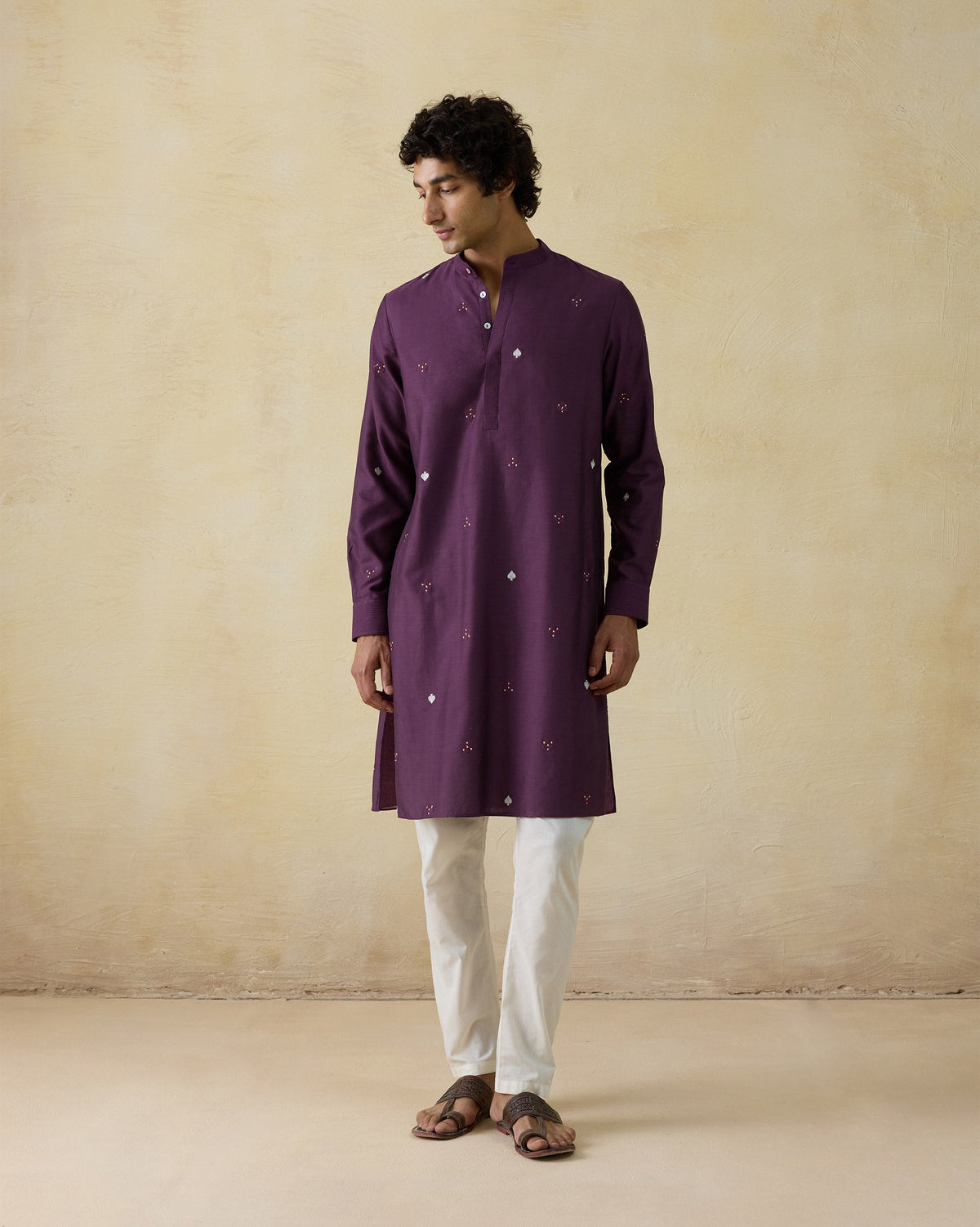 Neckband Kurta - Cotton Silk Classic Fit