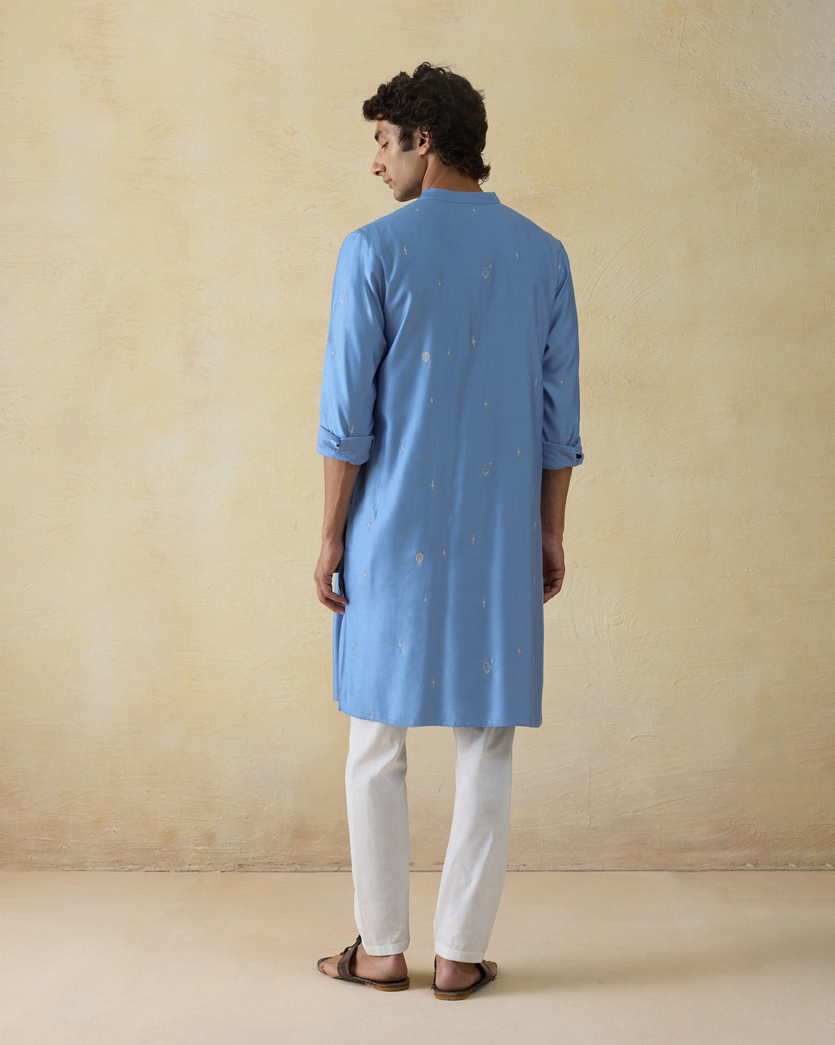 Bageecha Kurta - Viscose Silk Blend Classic Fit