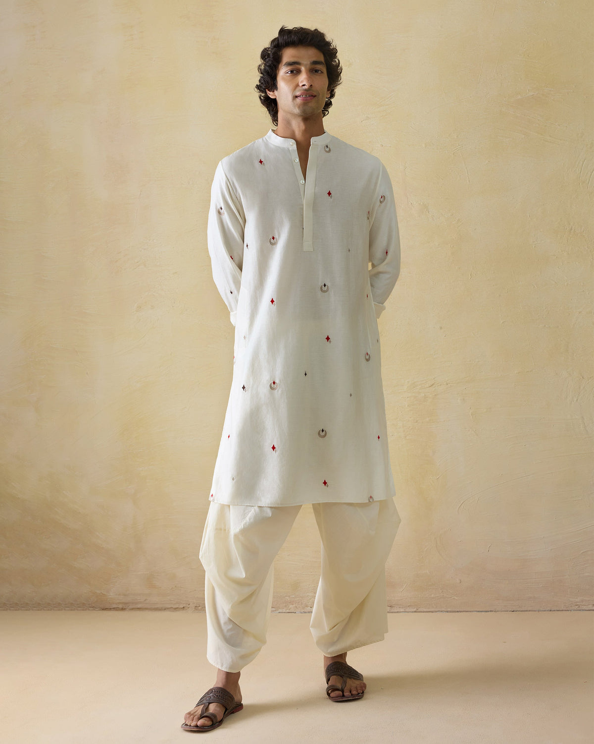 Neckband Kurta - Cotton Silk Classic Fit
