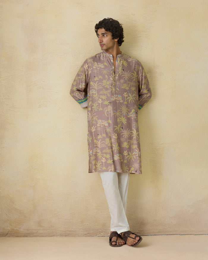 Chandni Chowk Kurta - Viscose Silk Blend Classic Fit