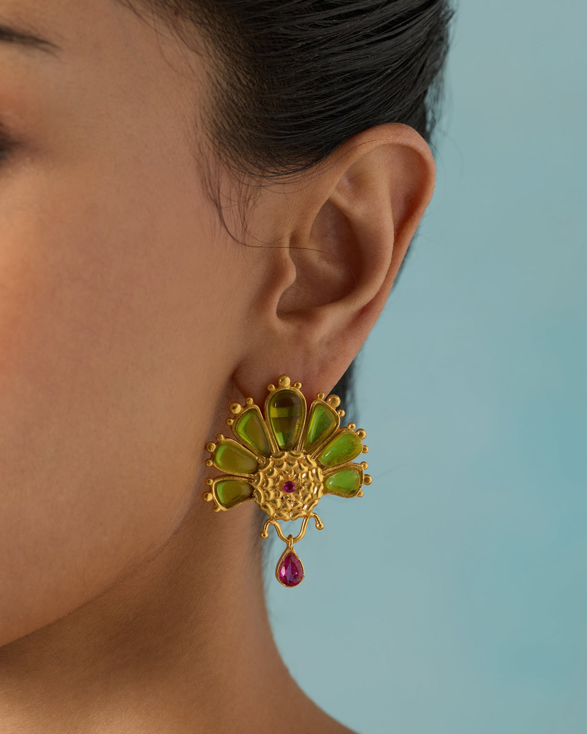 Mari-Palm Earrings - Gold