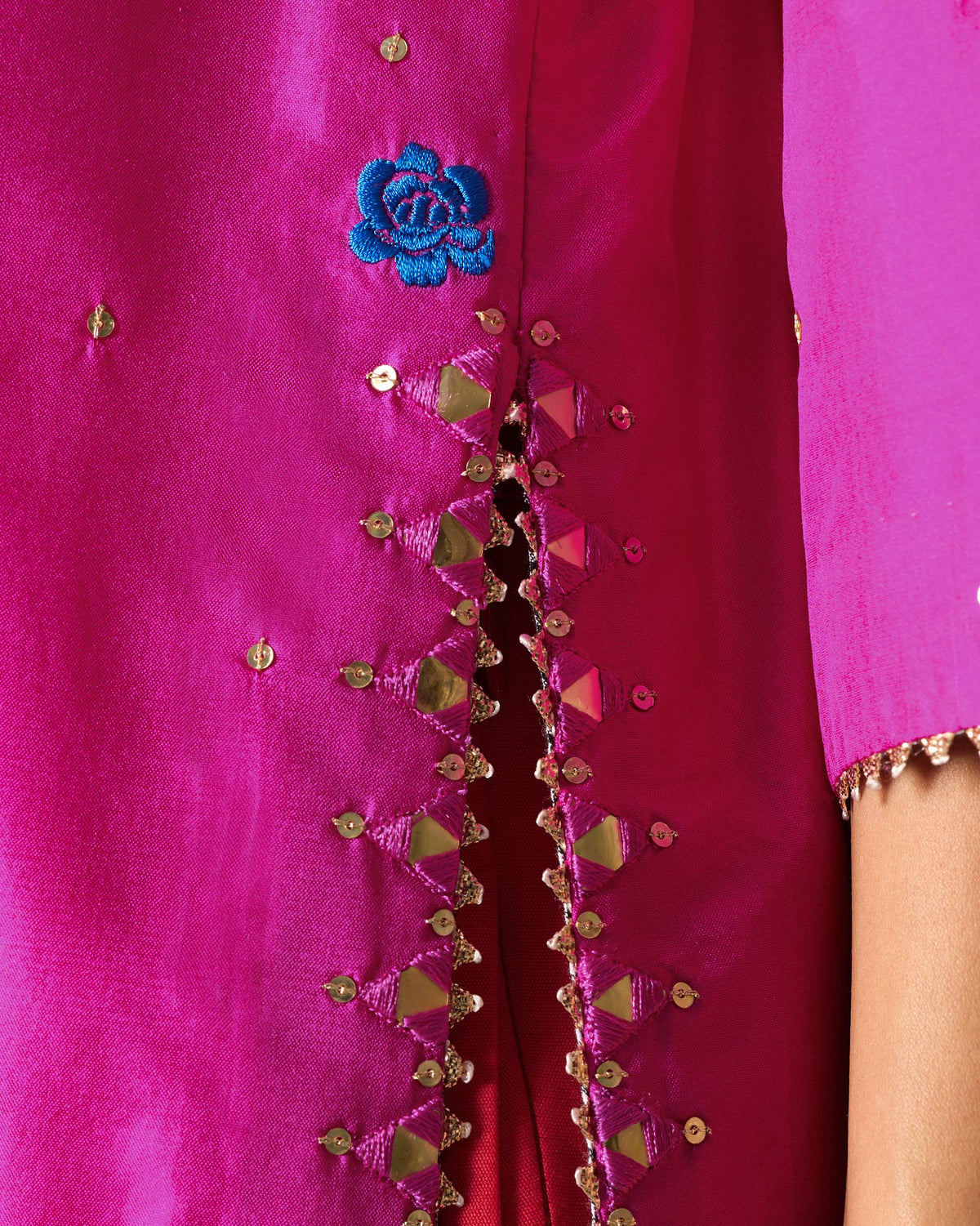 Milni Kurta - Embroidered Silk