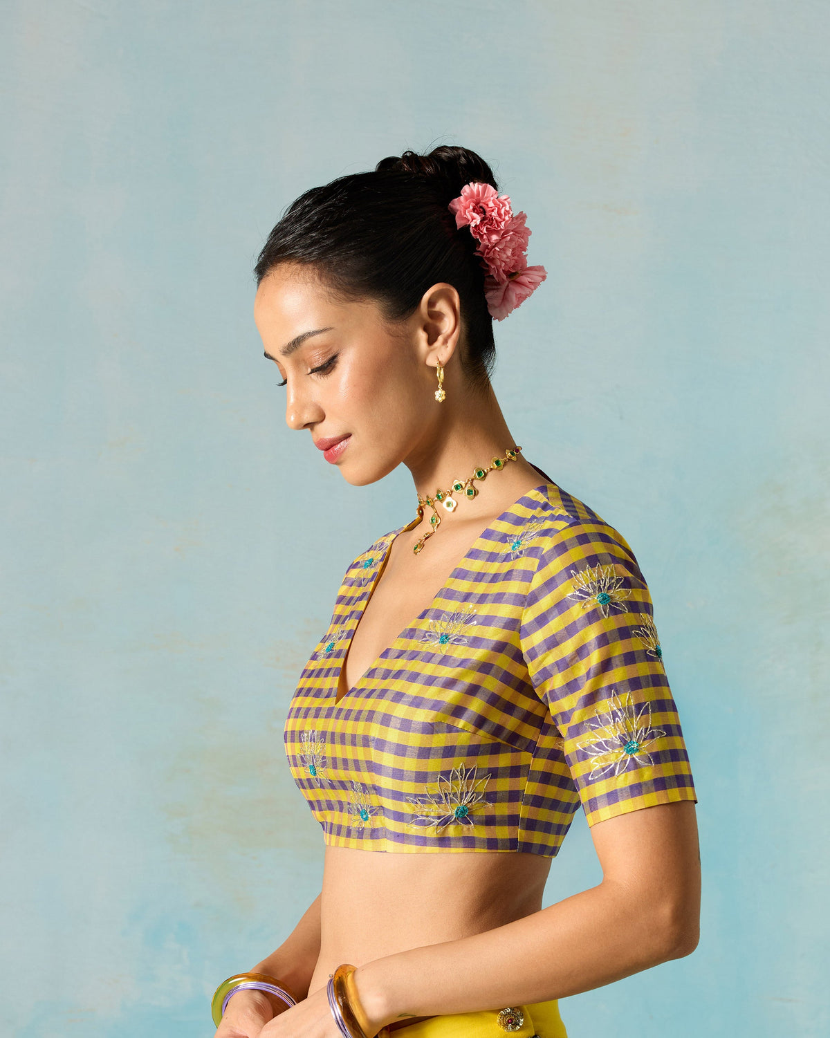Dori Blouse - Cotton Silk Fitted