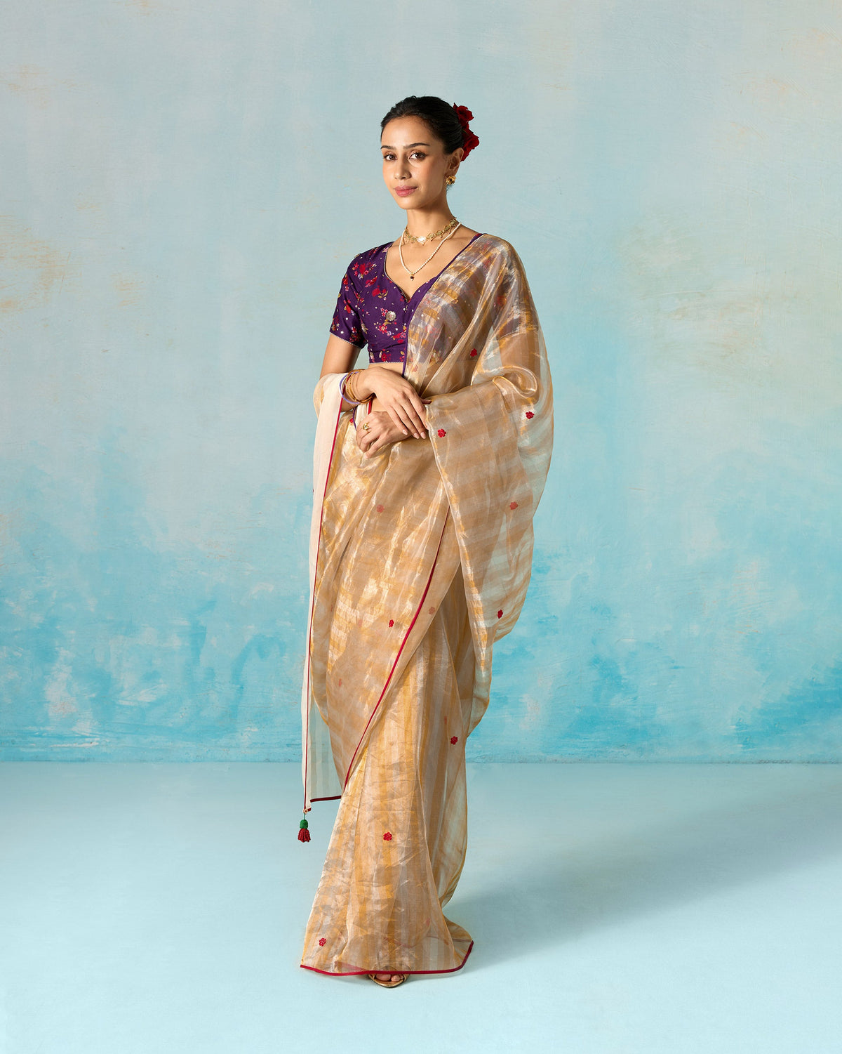 Vida Sari - Embroidered Tissue